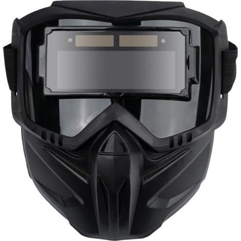 Masque de soudage automatique professionnel monté sur la tête, filtre de lumière, éblouissement, équipement de casque, masque de protection, lunettes de soudage assombrissantes, lunettes de soudage (1/5)