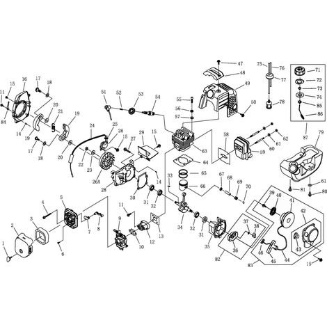 Acoplamiento para podadora telescópica de escuadra COMPATIBLE GLP4212AE - 014604