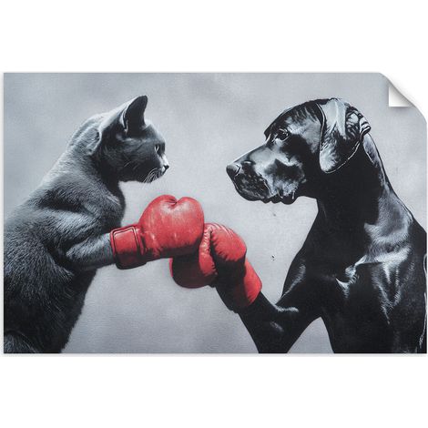 Selbstklebendes Poster – Wandsticker Frau mit Früchten auf dem Kopf 120x80 cm