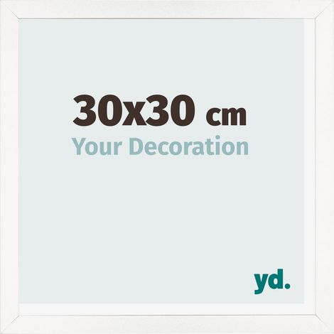 yd. - Cadre photo 30x30 - Blanc Brillant - MDF - Bologna