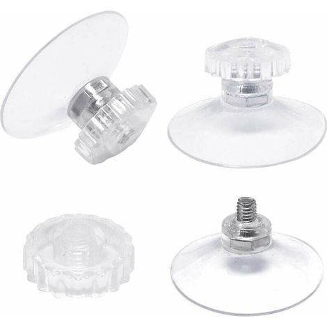 Saugnapf-Satz 30er Pack, 45 mm Durchmesser, transparente Mutter, ideal für Auto, Camping, Fenster & Sonnenschutz (1/4)