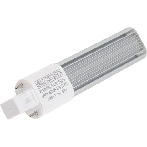 6W 2-Pin LED Kompaktlampe Horizontale Einbauröhrenlampe GX23 Kaltweiß (1/5)