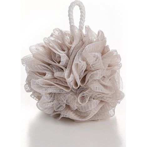 Éponge de douche douce et résistante, gant de toilette confortable pour bébé et adulte, idéale pour exfolier et nettoyer, couleur kaki. (1/5)