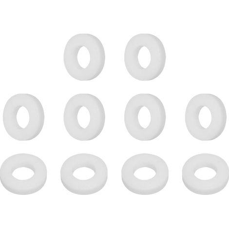 10 Pièces Rondelles Plates en Ptfe Joint D'Étanchéité Blanc (1/5)