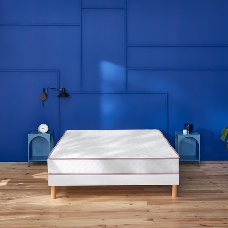 Matelas 140x190 cm ressorts ensachés ferme Merinos Le Chanceux (1/4)