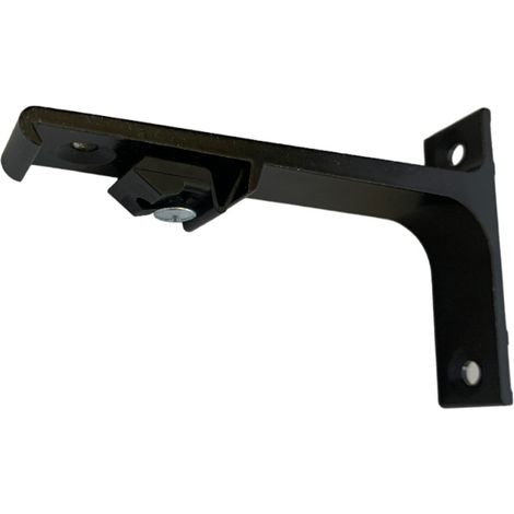 DECORAIL - Support de fixation murale pour tringle rideau rail L 100 mm Coloris - Noir (1/5)