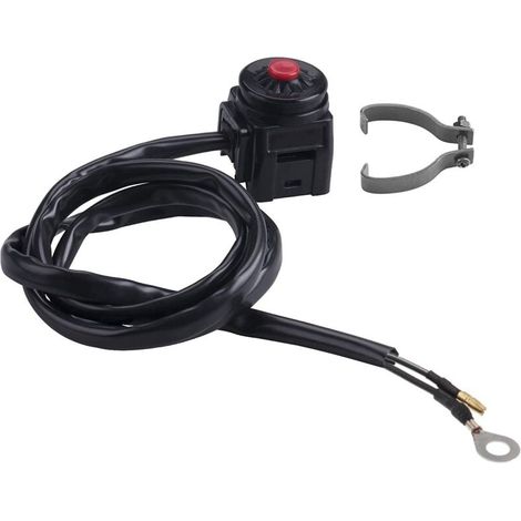 1 Pc Universel Moto Interrupteur Guidon Moto Kill Stop Interrupteur Klaxon Bouton 22mm (7/8 ")