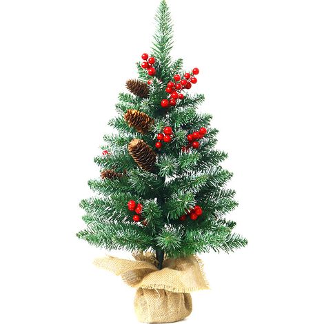 Miniatur-Weihnachtsbaum, beflockter, schneebedeckter Tischbaum - 60 cm Weihnachtsbaum (Standardversion) (1/2)