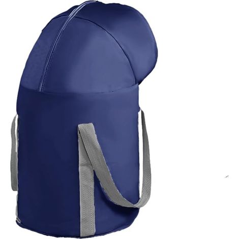 Seau pliable pour pied bassin d'approfondissement, lavabo portable, sac de lavage des pieds, pour les voyages en plein air, bleu marine 66 x 30 cm (1/5)