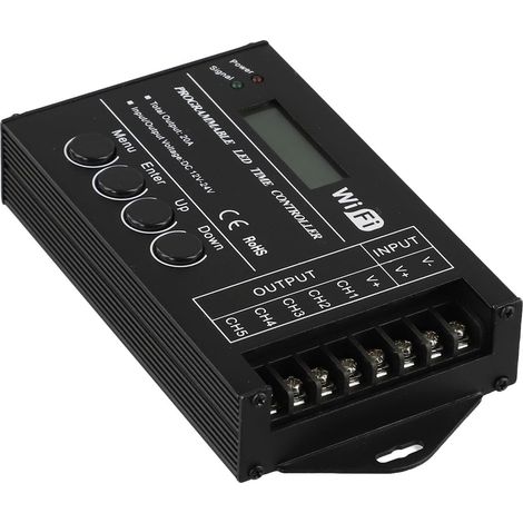 Contrôleur LED RGB programmable TC421, minuterie 5 canaux (1/5)