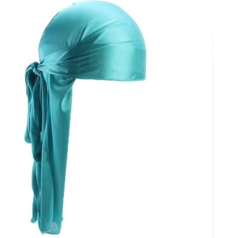 Durag turquoise - Qualité premium - Bonnet à vagues - Couvre-chef - Accessoire coiffure (1/4)