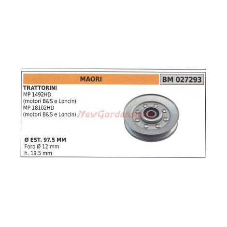 Puleggia per trattorino rasaerba tosaerba tagliaerba MP 1492HD MAORI 027293