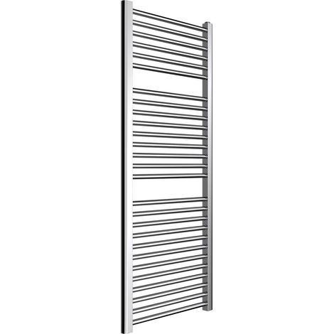 Sèche-serviettes hydraulique, radiateur couleur chrome, 120 x 50 cm Tekno Ercos ASTCRF930005001200  L500 H1200 Z450 (1/4)
