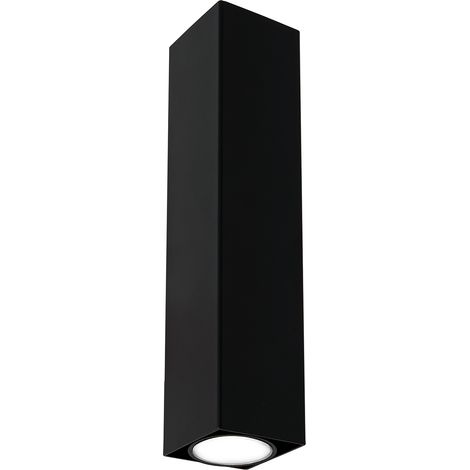 Applique minimal nera su/giù 29 cm 2xGU10 Luminex Wall