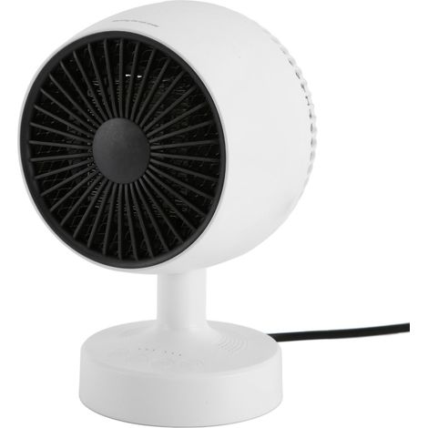 Tragbarer 2-in-1-Heizlüfter, warm und kalt, verstellbare Heizung für Büro oder Schlafzimmer, 100-240 V, europäischer Stecker, weiß. (1/5)