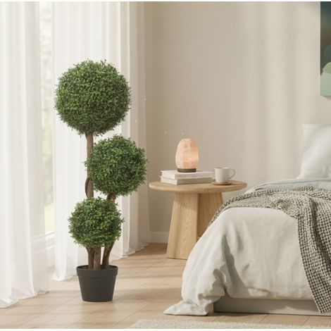 Pianta artificiale bosso 3 sfere con vaso 100 cm OKMYHOME (1/5)
