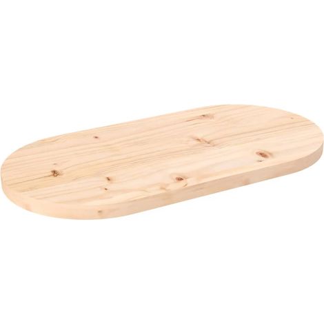 Piano Tavolo,Vassoi da tavola Per Bar E Ristoranti 70x35x2,5 cm in Legno Massello di Pino Ovale CNWI989103 BonneVie (1/5)
