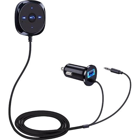Bluetooth Car Kit, BC20 Bluetooth Freisprecheinrichtung Car Audio Adapter Bluetooth Autoempfänger mit USB-Ladegerät für Car Audio