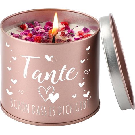 Duftkerze für Tante mit Lavendelduft, Sojawachs, 50 Std. Brenndauer (1/5)