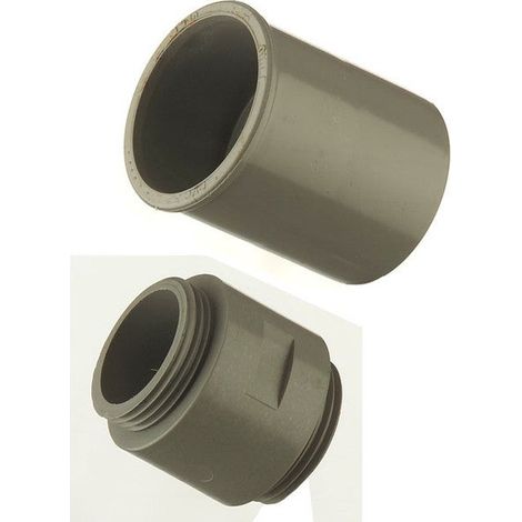 Manchon Prolongateur En Pvc À Coller / À Visser, Mâle / Mâle, D.40