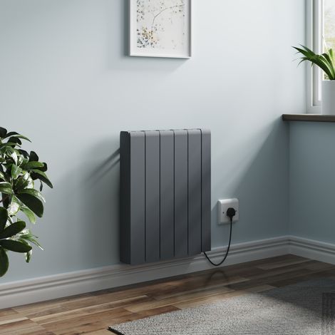 Electric Ceramic Portable Radiator Wall Mounted WIFI Control Heater Anthracite 1500W (1/5)