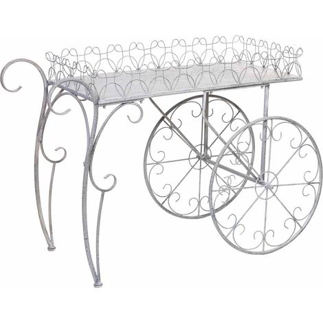Carro expositor de metal 114.94x55.25x78.11h cm (1/5)