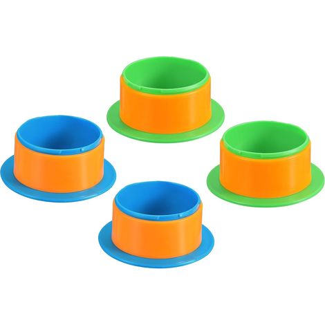 4" Manche Pour Film Rétractable, 4Pcs Distributeur Film Étirable Distributeur Film Plastique Main Pour 76mm Au-Dessus Du Noyau Emballage Meubles Déménagement Emballage, Bleu/Vert (1/5)