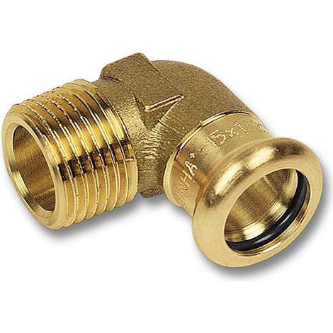 Raccord coude 90° en cuivre à sertir M/F fileté - PURAPRESS série  8092G 15x1/2 (1/2)