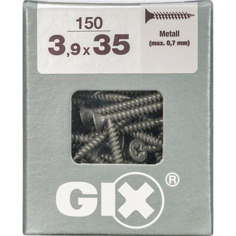 SPAX Lot De 150 Vis Acier Tête Fraisée Pozidriv Spax, Diam.3.9 Mm X L.35 Mm (1/3)