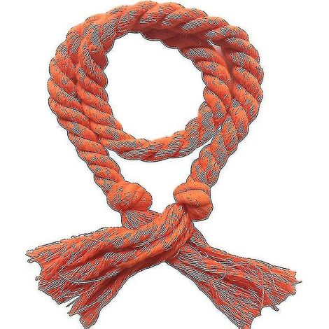 Lot de 2 embrasses de rideaux en corde de coton et lin tissée, couleur unie, décoration intérieure JikaixOrange (1/5)