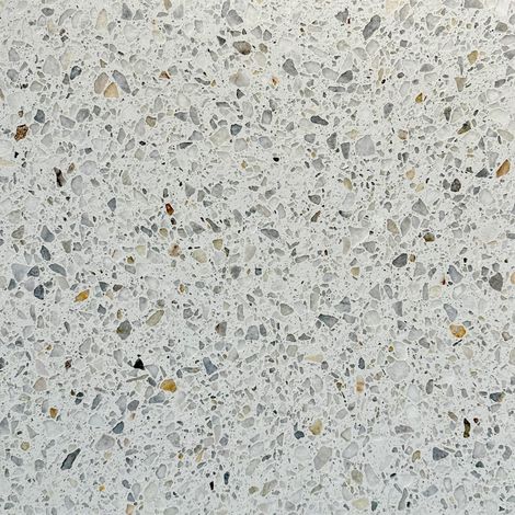 Véritable Terrazzo 20 mm - Carrara - Adouci - 60x60x2cm