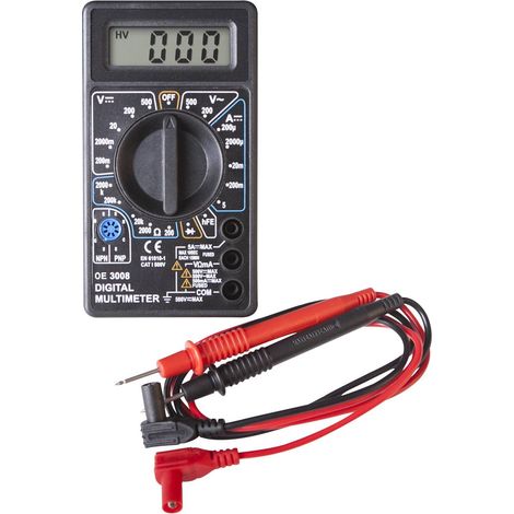 Multimètre digital cat.1 - OE 3008BL - CLAS Equipements