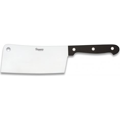 Macheta Martinez Albainox con Mango de Polioximetileno Negro y Hoja de Acero Inox de 16 cm, en blister 17188