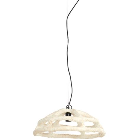 Light & Living - hängeleuchte - Porila - beige - papier - E27 -