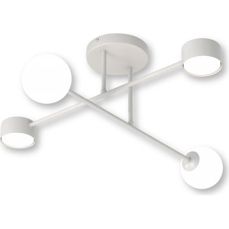 Plafonnier minimaliste gris Sputnik 4L Holon Emibig (1/5)