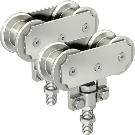 Rollapparat (2 Stk.) bis 300 kg für SLID'UP 1700-300 Schiebetorbeschlag (1/2)
