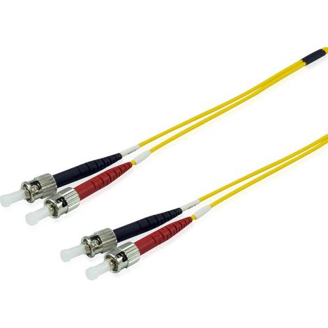 Cable de conexión de fibra óptica EQUIP ST-ST 5,00 m monomodo dúplex OS2 en bolsa de plástico (1/2)