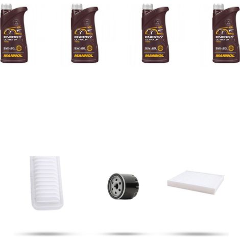 Kit tagliando 3 FILTRI e 4L OLIO compatibile con Suzuki Splash 1.2 VVT 66kw dal 2011 (1/5)