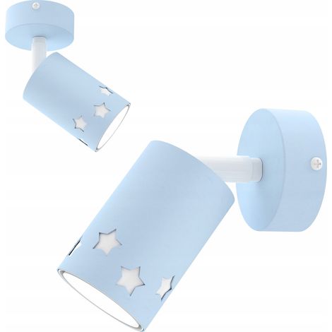 Kinder-Deckenleuchte, LED-Lampe für Jungen, blaue Sterne (1/5)