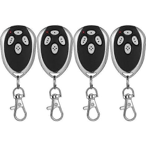 Télécommande 4 pièces 4 canaux pour ouvre-portail, compatible avec le transmetteur de télécommande de porte de garage LM123 433,92 MHz (1/5)