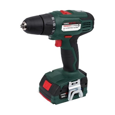 Perceuse visseuse professionnelle 18v 2 battes powp8040 powerplus (1/2)