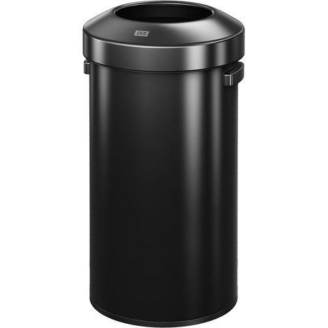 EKO - Poubelle Urban 90 litres - Stainless Steel   - noir