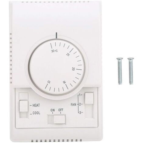 Thermostat de climatisation centrale 110-220V – Interrupteur mécanique à 2 voies – Installation facile – Longue durée de vie et performance stable (1/5)