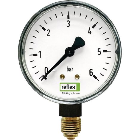 Reflex Manometer R 1/4", 0-6 bar, für Fillset und Fillcontrol