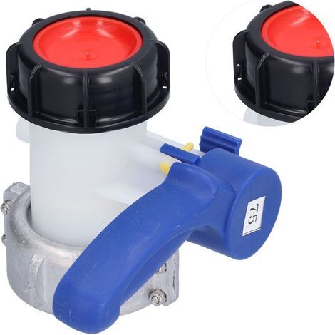 Vanne papillon DN50 pour réservoir IBC – Filetage grossier – Résistance aux acides et alcalis – Étanchéité garantie – Empêche éclaboussures (1/5)