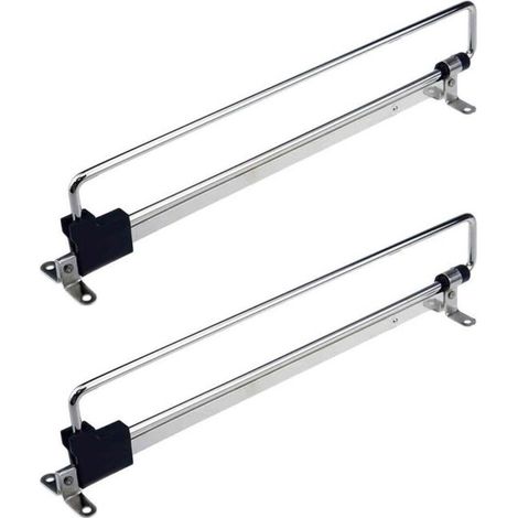 Lot de 2 cintres extensibles réglables pour tringle de voiturier coulissante pour placard, organisateur de rangement pour armoire, (35 cm) (1/5)