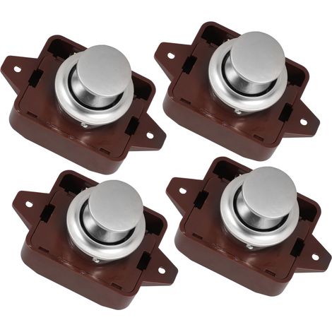 Didiseaon, Serrures pour camping, car (lot de 4), loquets à bouton (1/5)