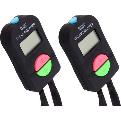 Stücke Digitaler Handzähler Elektronischer Manueller Clicker Addieren Subtrahieren Modell Elektronische Uhr mit Display