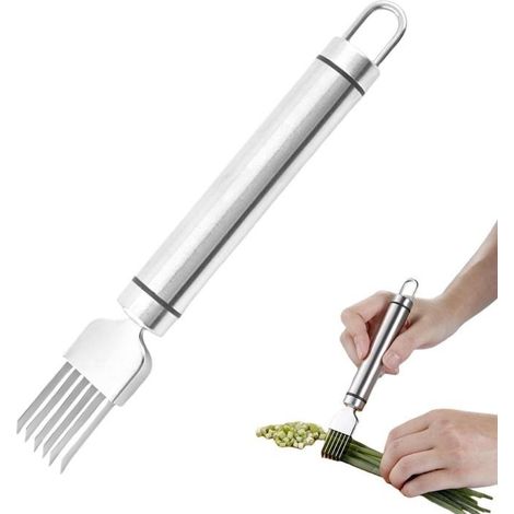 Couteau à Déchiqueter, Coupe légumes en acier inoxydable, Cuisine DéChiqueter la Soie le Couteau, Hachoir Alimentaire, Gadget (1/5)