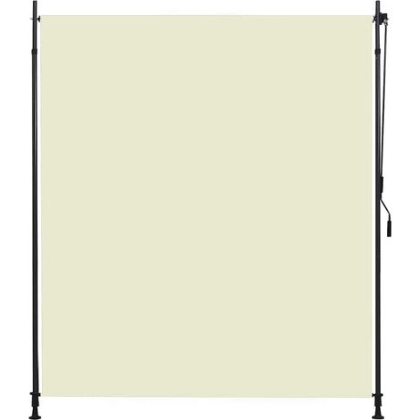 vidaXL Estor enrollable de exterior color crema 200x270 cm (1/2)